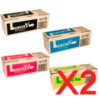 2 Lots of 4 Pack Genuine Kyocera TK-544 Toner Cartridge Set FS-C5100DN