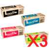 3 Lots of 4 Pack Genuine Kyocera TK-544 Toner Cartridge Set FS-C5100DN