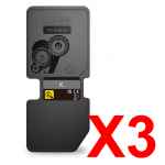3 x Genuine Kyocera TK-5454K Black Toner Cartridge PA2600