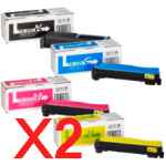2 Lot of 4 Pack Genuine Kyocera TK-554 Toner Cartridge Set FS-C5200DN