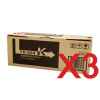 3 x Genuine Kyocera TK-584K Black Toner Cartridge FS-C5150DN