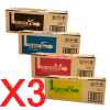 3 Lots of 4 Pack Genuine Kyocera TK-584 Toner Cartridge Set FS-C5150DN