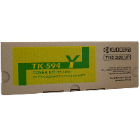 1 x Genuine Kyocera TK-594Y Yellow Toner Cartridge FS-C2026MFP FS-C2526MFP