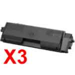 3 x Genuine Kyocera TK-7129 Toner Cartridge TASKAlfa-3212i