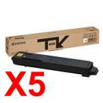 5 x Genuine Kyocera TK-8119K Black Toner Cartridge M8124 M8130