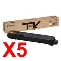 5 x Genuine Kyocera TK-8119K Black Toner Cartridge M8124 M8130