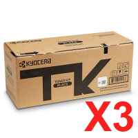 3 x Genuine Kyocera TK-8549K Black Toner Cartridge TASKAlfa-4054ci