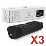 3 x Genuine Kyocera TK-8739K Black Toner Cartridge TASKAlfa-7353ci 8353ci