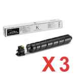 3 x Genuine Kyocera TK-8804K Black Toner Cartridge P8060