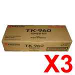 3 x Genuine Kyocera TK-960 Toner Cartridge KM4800
