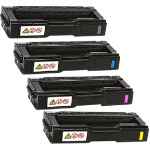 4 Pack Compatible Lanier SPC232 SPC242 SPC312 SPC320 Toner Cartridge Set