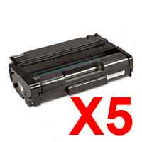 5 x Compatible Lanier SP3410 SP3510 Toner Cartridge 407067