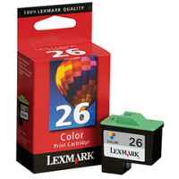 1 x Genuine Lexmark #26 Colour Ink Cartridge 10N0026