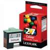 1 x Genuine Lexmark #27 Colour Ink Cartridge 10N0227