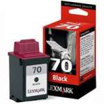 1 x Genuine Lexmark #70 Black Ink Cartridge 12A1970