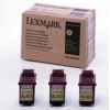 1 x Genuine Lexmark #75 Black Ink Cartridge Tri Pack High Yield 15M0100