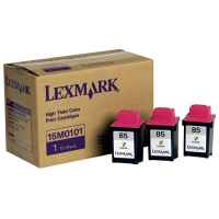 1 x Genuine Lexmark #85 Colour Ink Cartridge Tri Pack High Yield 15M0101