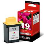 1 x Genuine Lexmark #19 Colour Ink Cartridge 15M2619