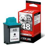 1 x Genuine Lexmark #48 Black Ink Cartridge 17G0648