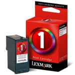 1 x Genuine Lexmark #1 Colour Ink Cartridge 18C0781