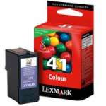 1 x Genuine Lexmark #41 Colour Ink Cartridge Return Program 18Y0141A