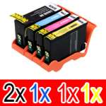 5 Pack Compatible Lexmark #220XL Ink Cartridge Set High Yield (2BK,1C,1M,1Y) 14L0175AAN 14L0176AAN 14L0177AAN 14L0174AAN