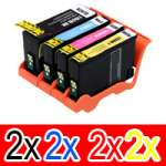 8 Pack Compatible Lexmark #220XL Ink Cartridge Set High Yield (2BK,2C,2M,2Y) 14L0175AAN 14L0176AAN 14L0177AAN 14L0174AAN