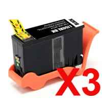 3 x Compatible Lexmark #220XL Black Ink Cartridge High Yield 14L0174AAN