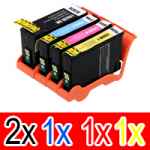 5 Pack Compatible Lexmark #150XL Ink Cartridge Set High Yield (2BK,1C,1M,1Y) 14N1615AAN 14N1616AAN 14N1618AAN 14N1614AAN