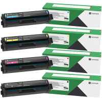 4 Pack Genuine Lexmark CX431 CX431adw 20N3XK/C/M/Y Toner Cartridge Set Extra High Yield Return Program