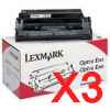 3 x Genuine Lexmark E240 Toner Cartridge Return Program