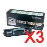 3 x Genuine Lexmark E230 E232 E330 E332 Toner Cartridge Standard Yield Return Program