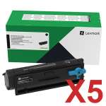 5 x Genuine Lexmark MS331 MS431 MX431 556H Toner Cartridge High Yield Return Program