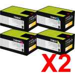 2 Lots of 4 Pack Genuine Lexmark CS310 CS410 CS510 708HK/C/M/Y Toner Cartridge Set High Yield Return Program