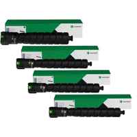 4 Pack Genuine Lexmark CS943 73D0HK/C/M/Y Toner Cartridge Set