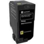 1 x Genuine Lexmark CS725 CX725 74C6SY Yellow Toner Cartridge Standard Yield Return Program