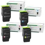 4 Pack Genuine Lexmark CS531 CX532 CS632 CX635 75M10K/C/M/Y Toner Cartridge Set Return Program