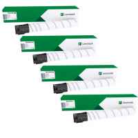 4 Pack Genuine Lexmark CS923 CX920 CX921 CX922 CX923 76C00K/C/M/Y Toner Cartridge Set Return Program