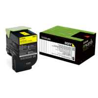 1 x Genuine Lexmark CX310 CX410 CX510 808Y Yellow Toner Cartridge Return Program