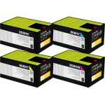 4 Pack Genuine Lexmark CX410 CX510 808HK/C/M/Y Toner Cartridge Set High Yield Return Program