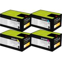 4 Pack Genuine Lexmark CX410 CX510 808HK/C/M/Y Toner Cartridge Set High Yield Return Program