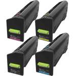 4 Pack Genuine Lexmark CX860 82K6UK/C/M/Y Toner Cartridge Set Ultra High Yield Return Program