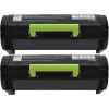 2 x Compatible Lexmark MX310 MX410 MX511 MX611 603H Toner Cartridge High Yield 60F3H00