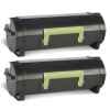 2 x Compatible Lexmark MS531 MX532 Toner Cartridge Extra High Yield 66S1H00