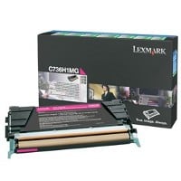 1 x Genuine Lexmark C736 X736 X738 Magenta Toner Cartridge High Yield Return Program