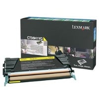 1 x Genuine Lexmark C736 X736 X738 Yellow Toner Cartridge High Yield Return Program