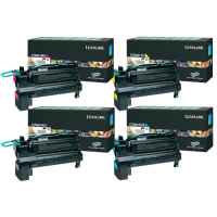 4 Pack Genuine Lexmark C792 X792 Toner Cartridge Set Return Program