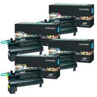 4 Pack Genuine Lexmark C792 Toner Cartridge Set High Yield Return Program