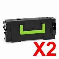2 x Compatible Lexmark MX721 MX722 MS823 MS826 MX826 Toner Cartridge 58D6000