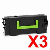 3 x Compatible Lexmark MX721 MX722 MS823 MS826 MX826 Toner Cartridge 58D6000